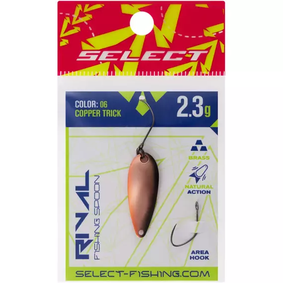 Блешня Select Rival 2.3g 30mm #06 Copper Trick, Вага блешні: 2.3, Колір блешні: #06 Copper Trick, фото , изображение 2